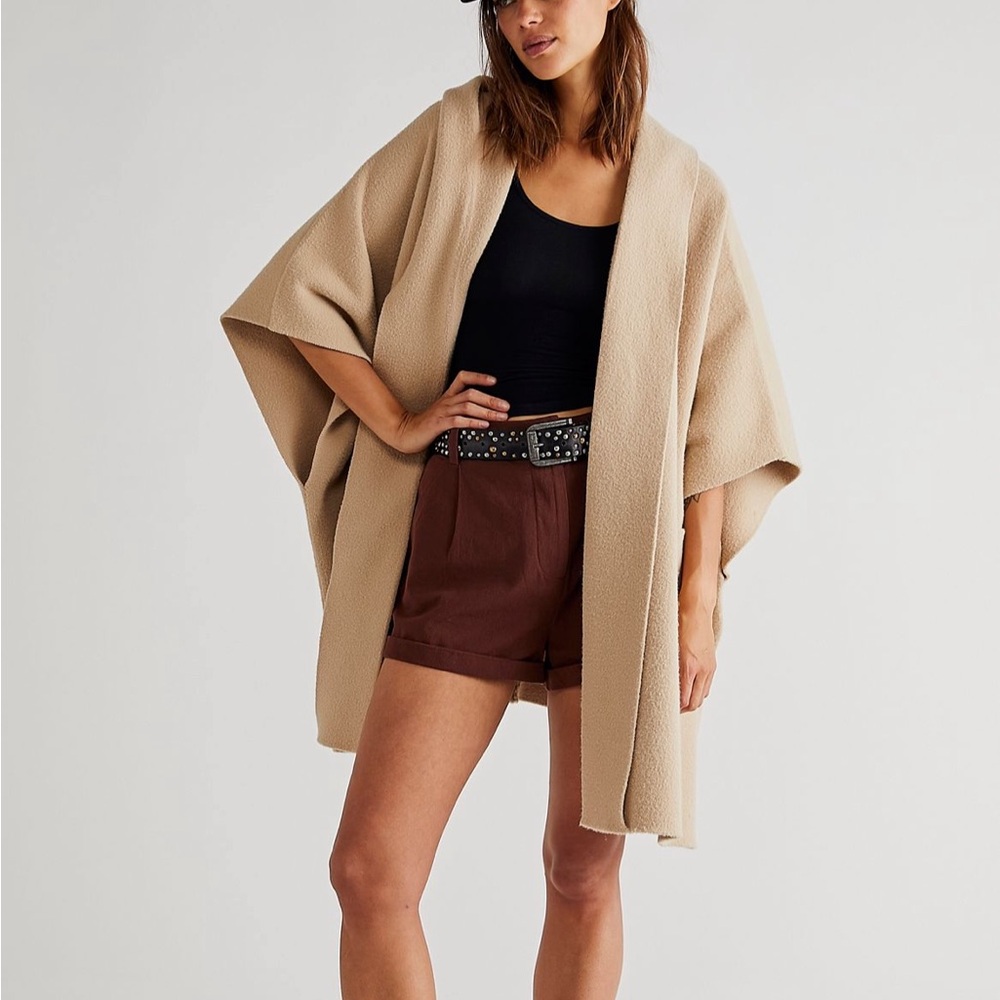 Free People All I Need Cozy Hooded Duster